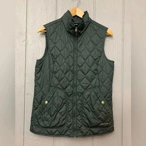 Quilted jacket vest Eddie Bauer green size medium